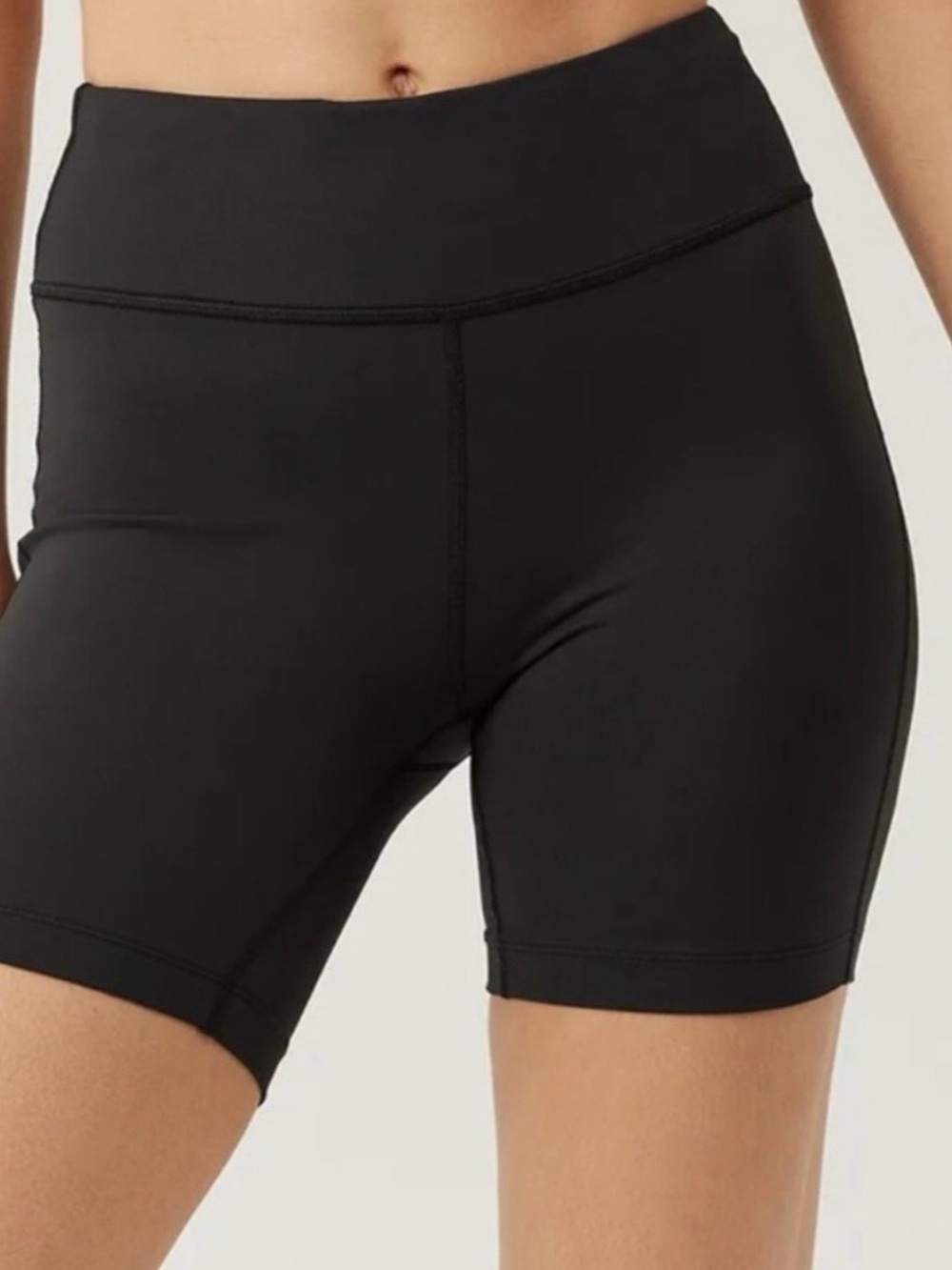 Outdoor Voices Black High-Rise Bike Shorts